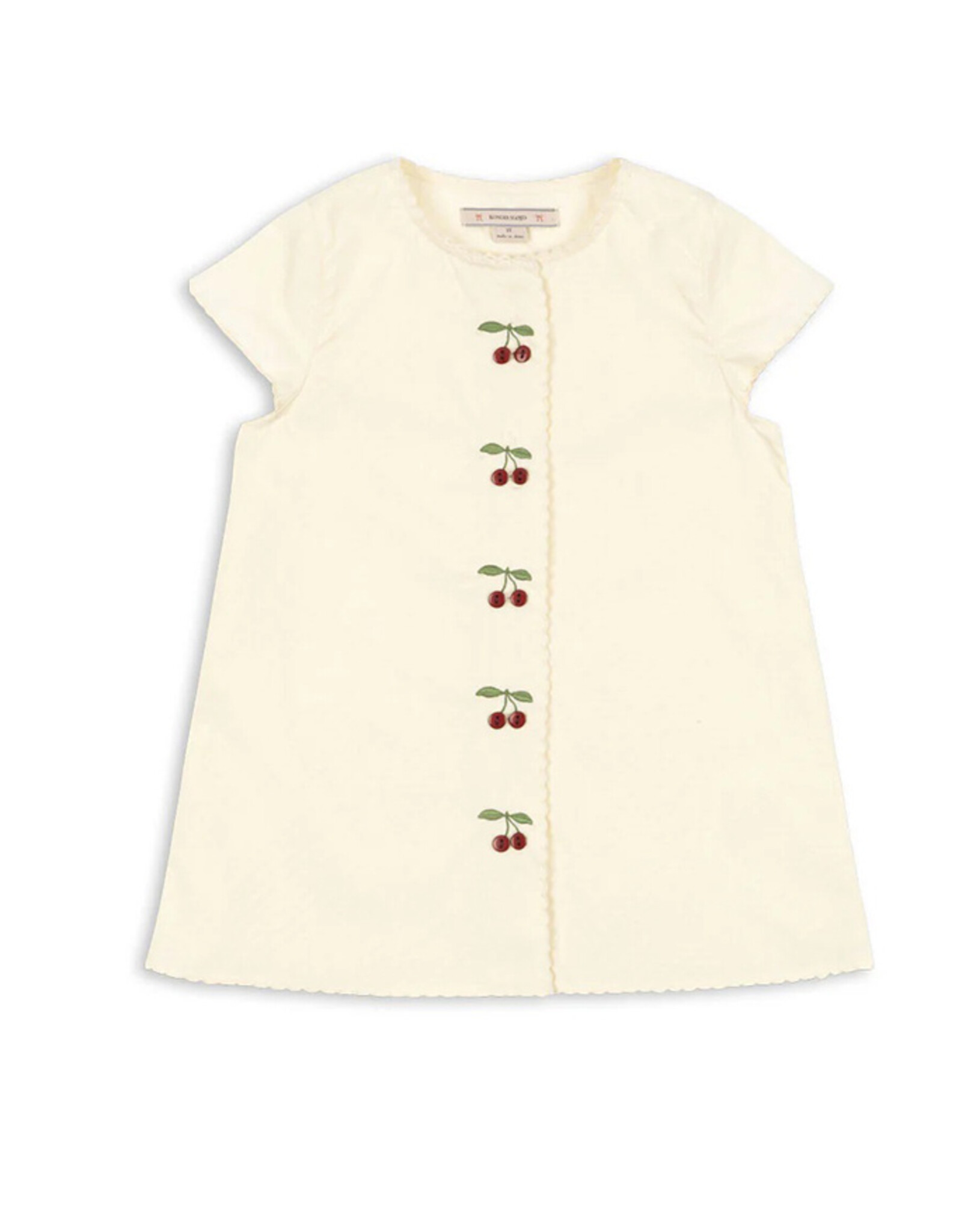 Konges Slojd KONGES SLØJD EVIA CHERRY DRESS - CLOUD CREAM