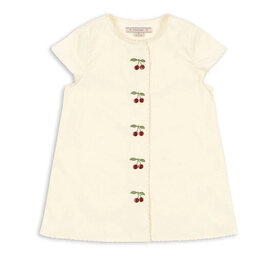 Konges Slojd KONGES SLØJD EVIA CHERRY DRESS - CLOUD CREAM