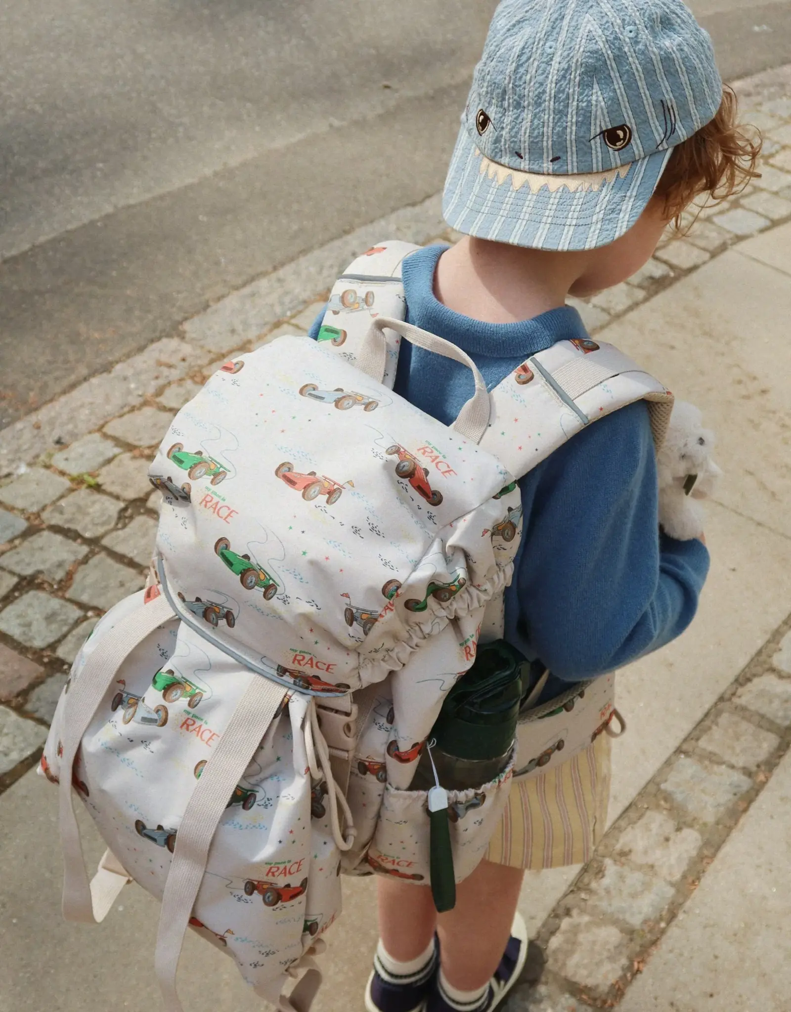 Konges Slojd KONGES SLØJD ELLIOT SHARK CAP - TRIO BLUE STRIPE