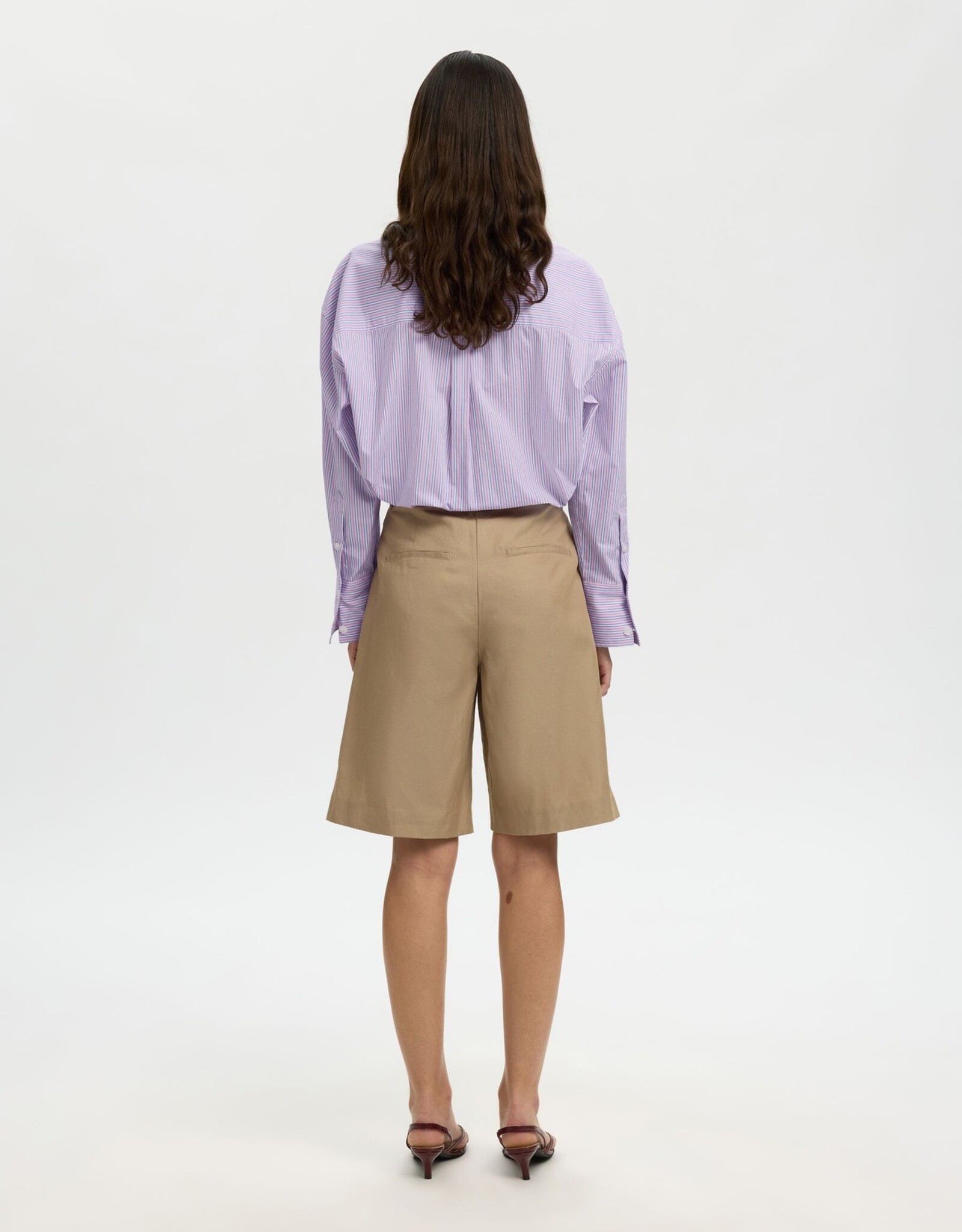 Selected Femme SELECTED FEMME AMOUR SHIRT - PINK/BLUE