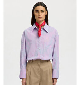 Selected Femme SELECTED FEMME AMOUR SHIRT - PINK/BLUE