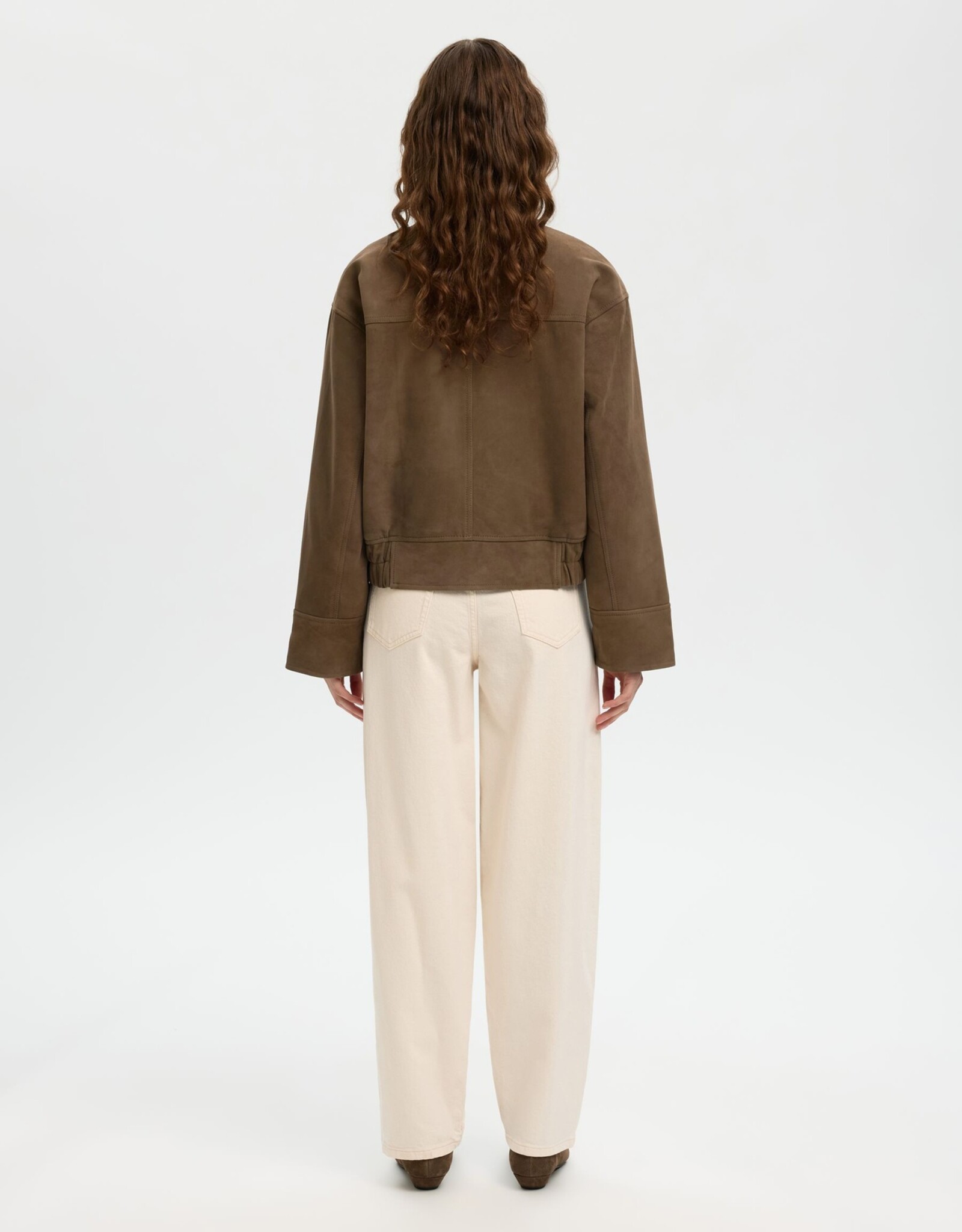 Selected Femme SELECTED FEMME AIDEN JACKET - CHOCOLATE CHIP