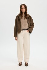 Selected Femme SELECTED FEMME AIDEN JACKET - CHOCOLATE CHIP