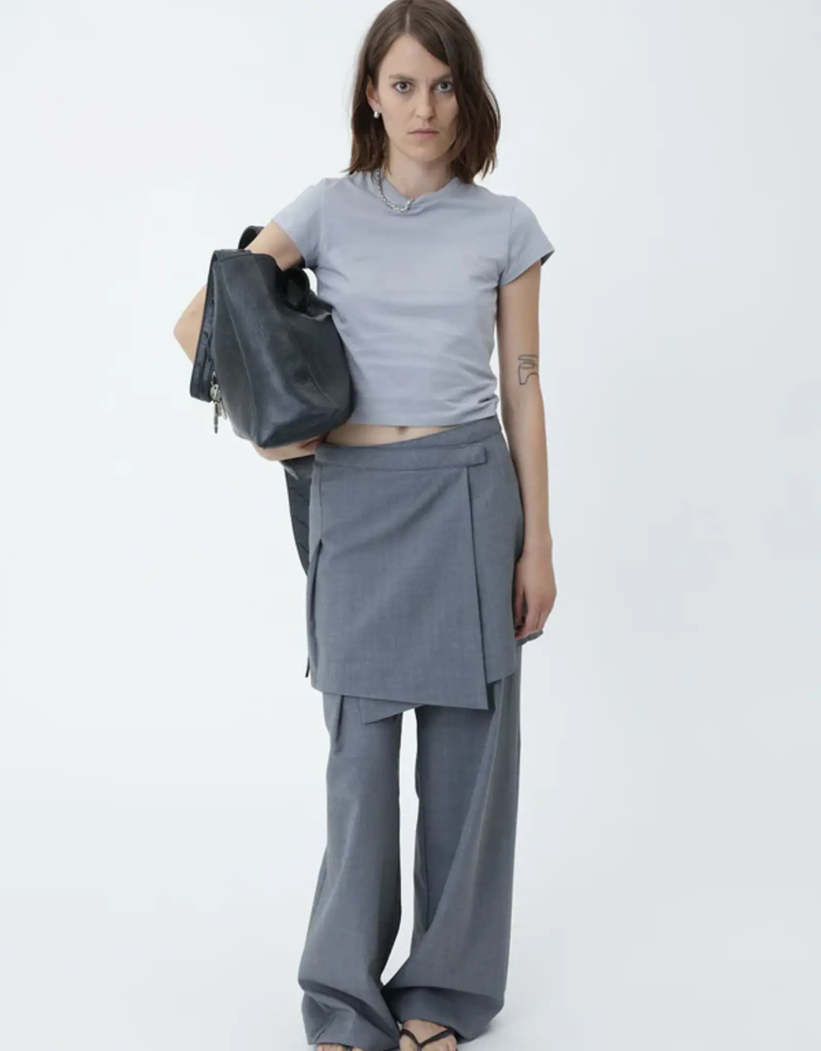 Won Hundred WON HUNDRED JULI SKIRT - GREY MELANGE