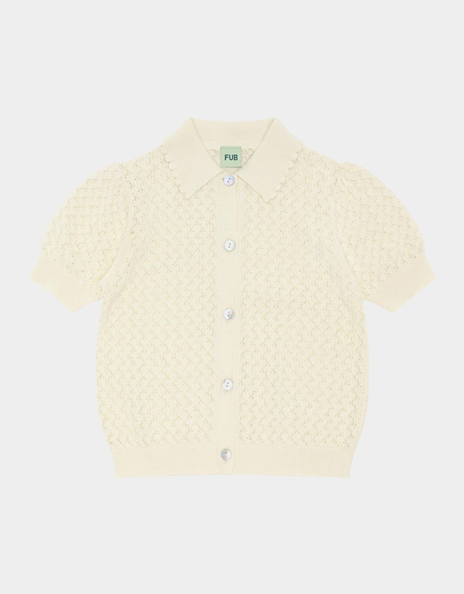 Fub FUB POINTELLE SHIRT - ECRU