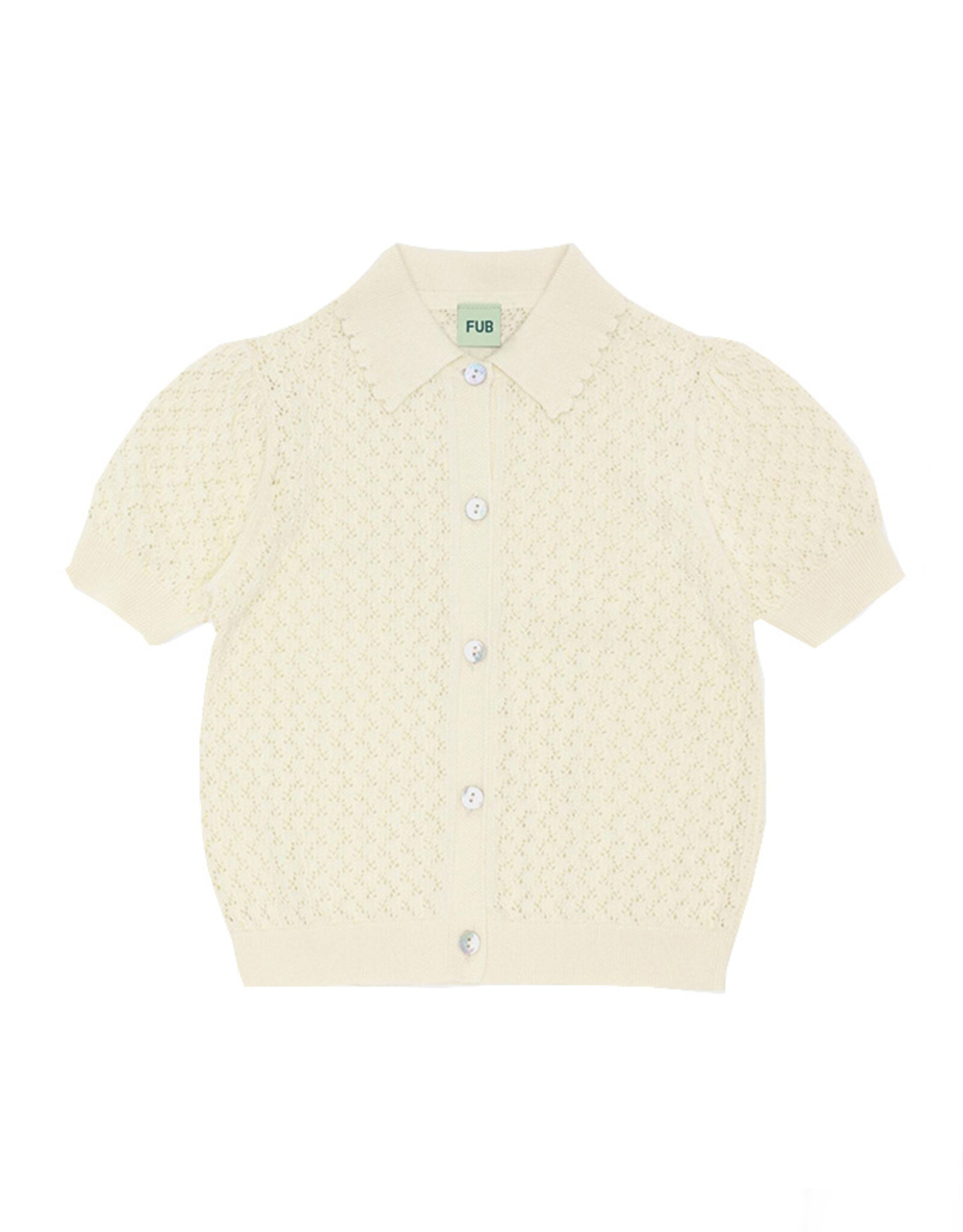 Fub FUB POINTELLE SHIRT - ECRU