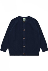 Fub FUB RIB CARDIGAN - DARK NAVY
