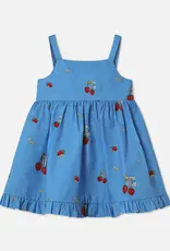 Fliink FLIINK ELMA STRAP DRESS - MARINA BLUE AOP