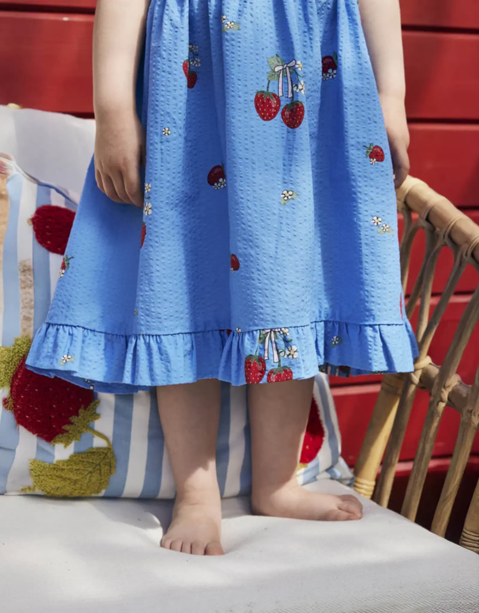 Fliink FLIINK ELMA STRAP DRESS - MARINA BLUE AOP