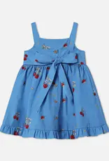 Fliink FLIINK ELMA STRAP DRESS - MARINA BLUE AOP
