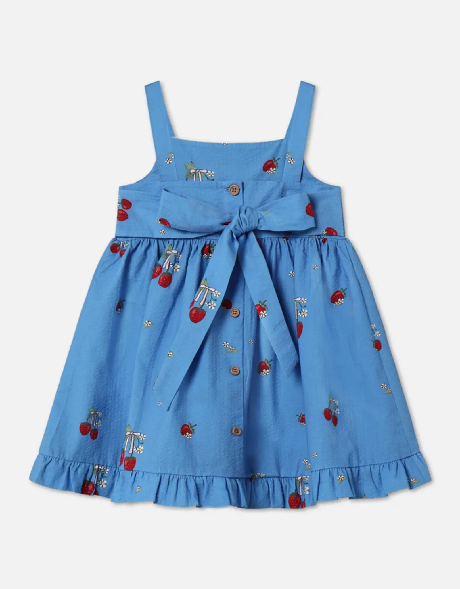Fliink FLIINK ELMA STRAP DRESS - MARINA BLUE AOP
