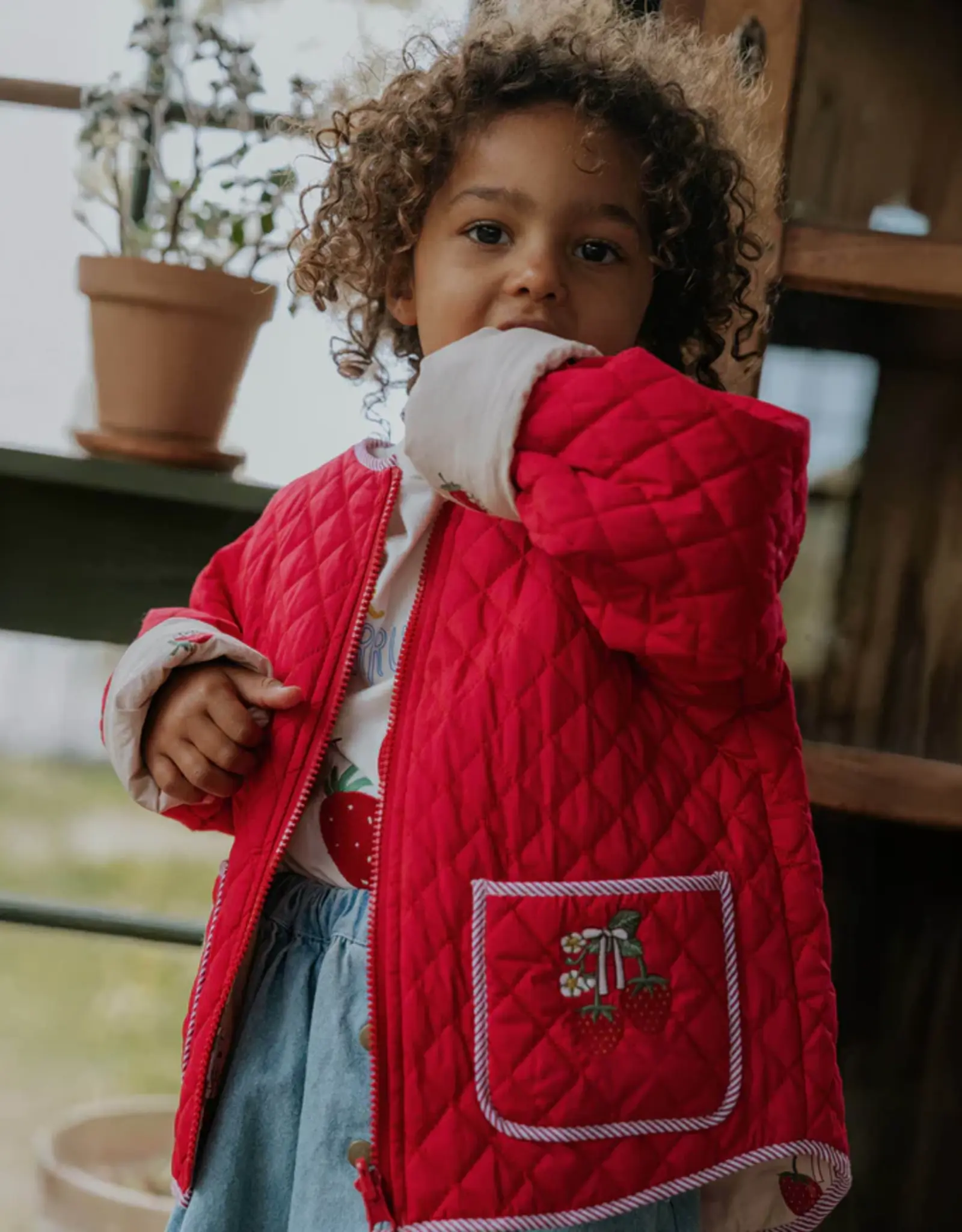 Fliink FLIINK KOTA REVERSIBLE JACKET - STRAWBERRY SANDSHELL