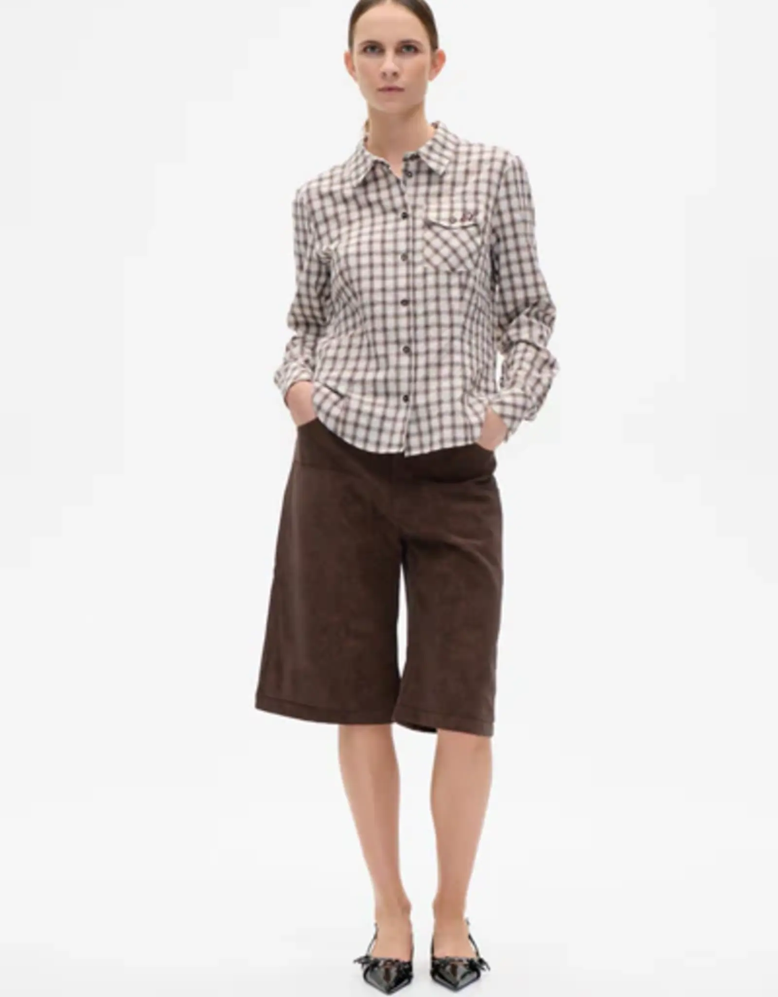 Baum Und Pferdgarten BAUM UND PFERDGARTEN MENA SHIRT - CREME MINI CHECK