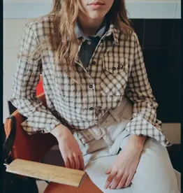 Baum Und Pferdgarten BAUM UND PFERDGARTEN MENA SHIRT - CREME MINI CHECK