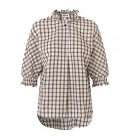 Baum Und Pferdgarten BAUM UND PFERDGARTEN MARGIT BLOUSE - CREME/MINI CHECK