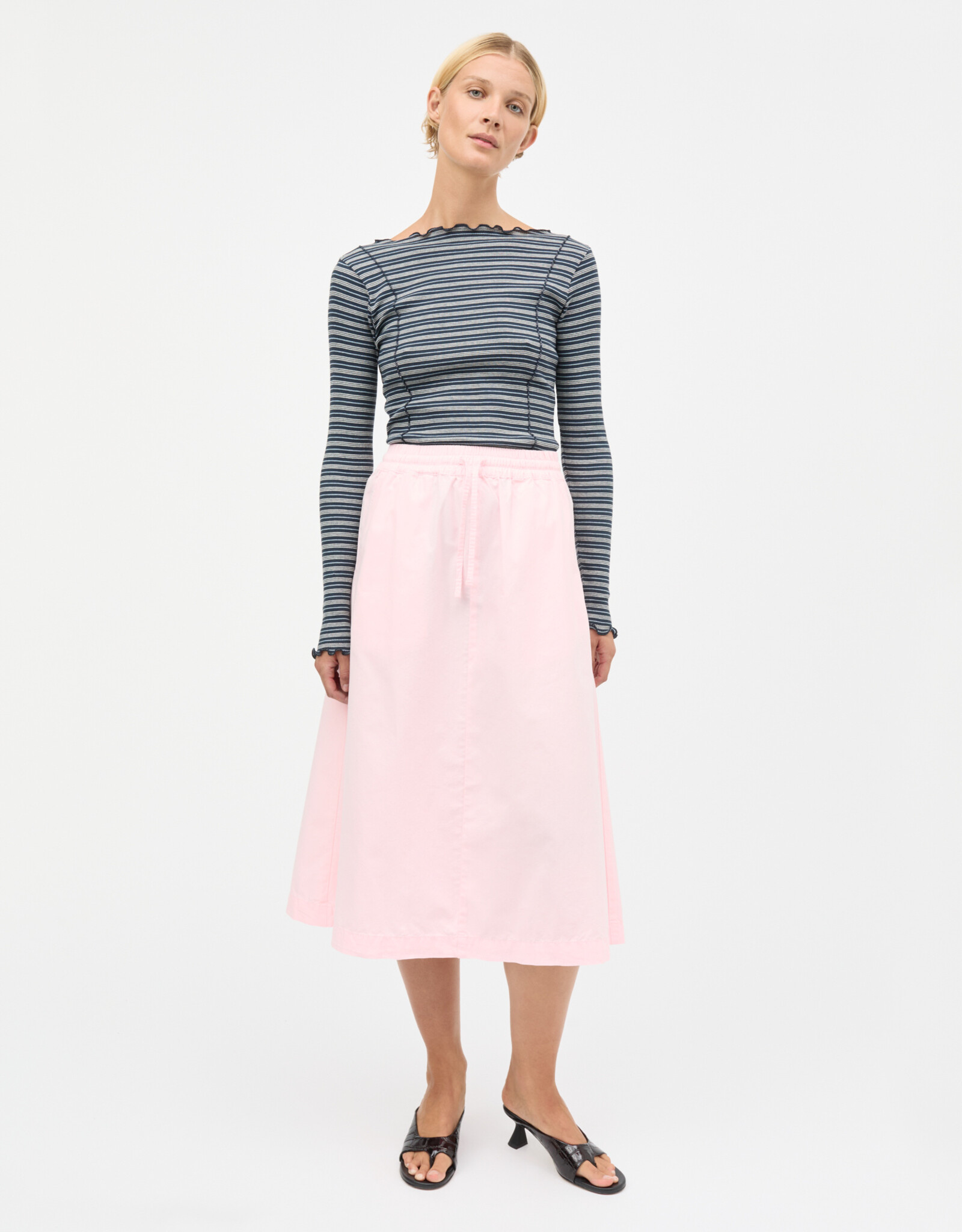 Mads Norgaard MADS NØRGAARD LUNI SKIRT - ICY PINK