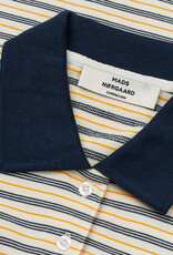Mads Norgaard MADS NØRGAARD MARLO POLO TEE - VANILLA/SKY CAPTAIN