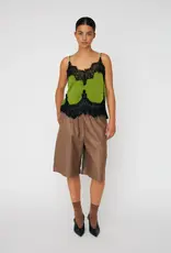 STELLA NOVA DELICATE LACE TOP - GREEN