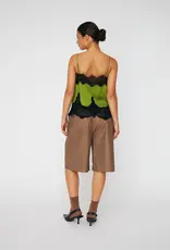 STELLA NOVA DELICATE LACE TOP - GREEN