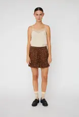 STELLA NOVA ANIMAL PRINTED SILKY SHORTS - LEOPARD