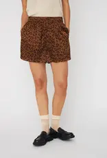 STELLA NOVA ANIMAL PRINTED SILKY SHORTS - LEOPARD