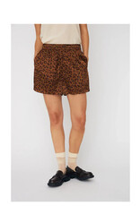 STELLA NOVA ANIMAL PRINTED SILKY SHORTS - LEOPARD