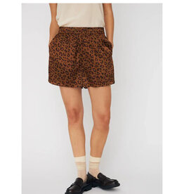 STELLA NOVA ANIMAL PRINTED SILKY SHORTS - LEOPARD