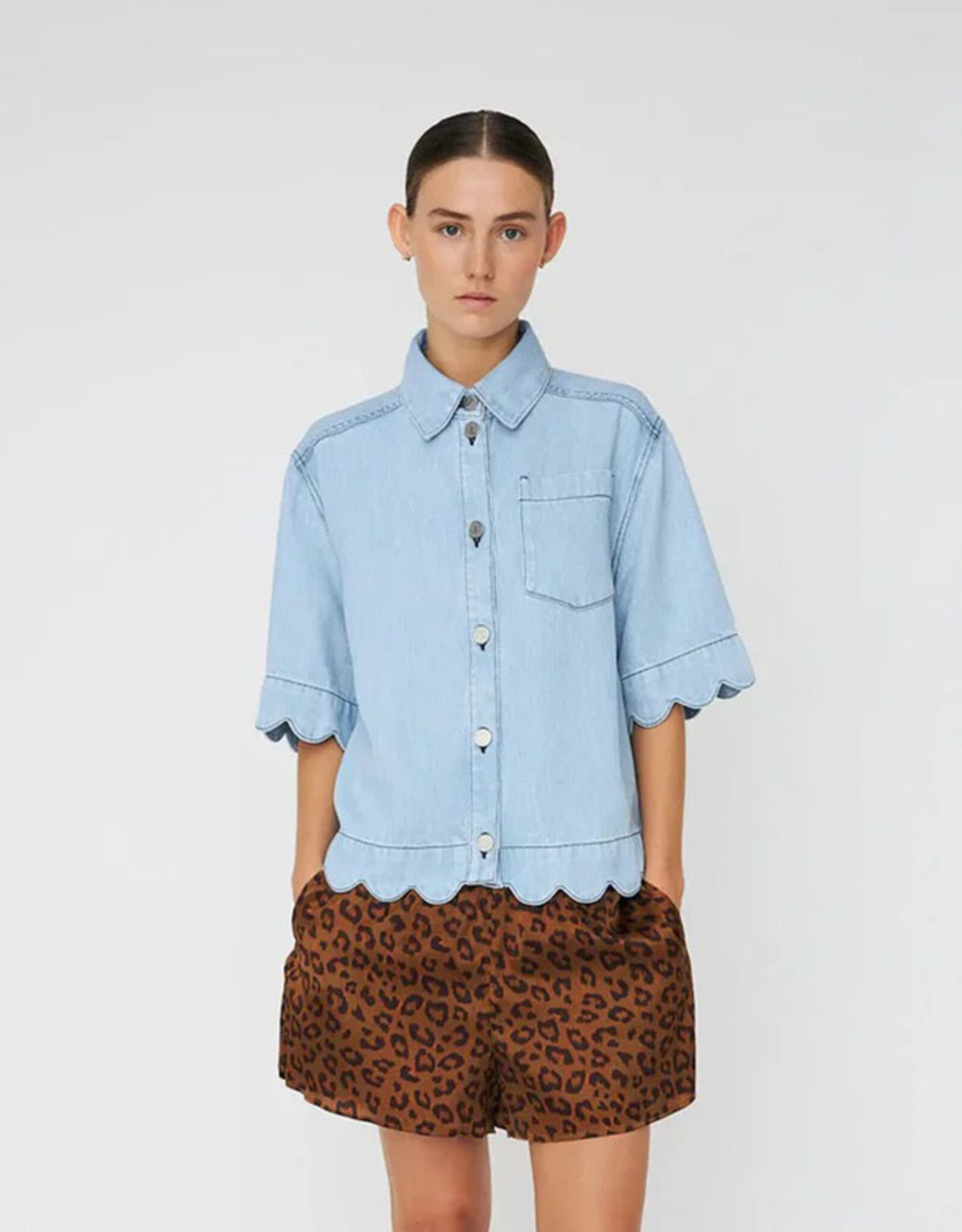 STELLA NOVA SOFT DENIM SHIRT - LIGHT BLUE