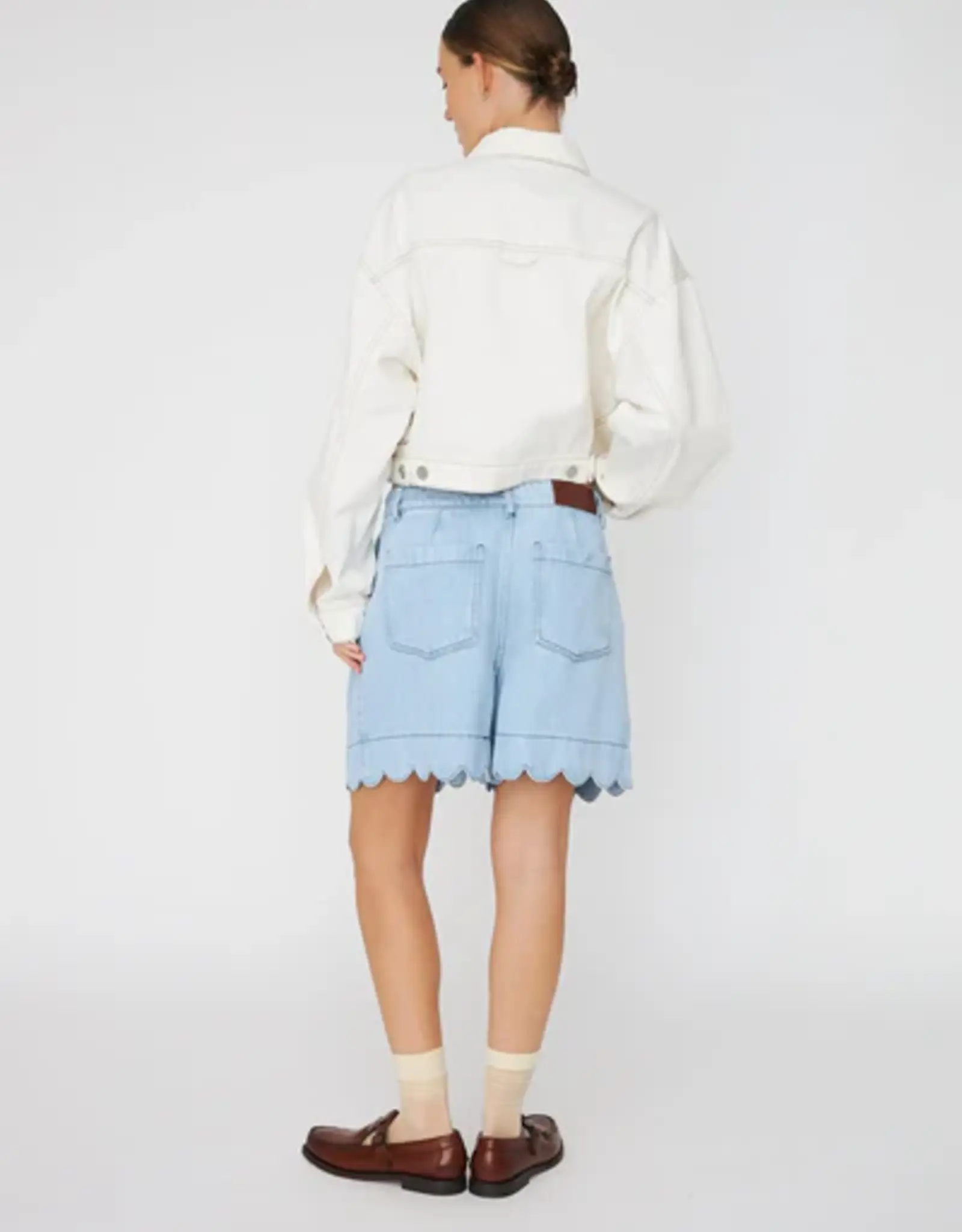 Stella Soft Denim Shorts Light Blue