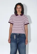 Dr Denim DR DENIM JADE SS POLO - PINK STRIPE