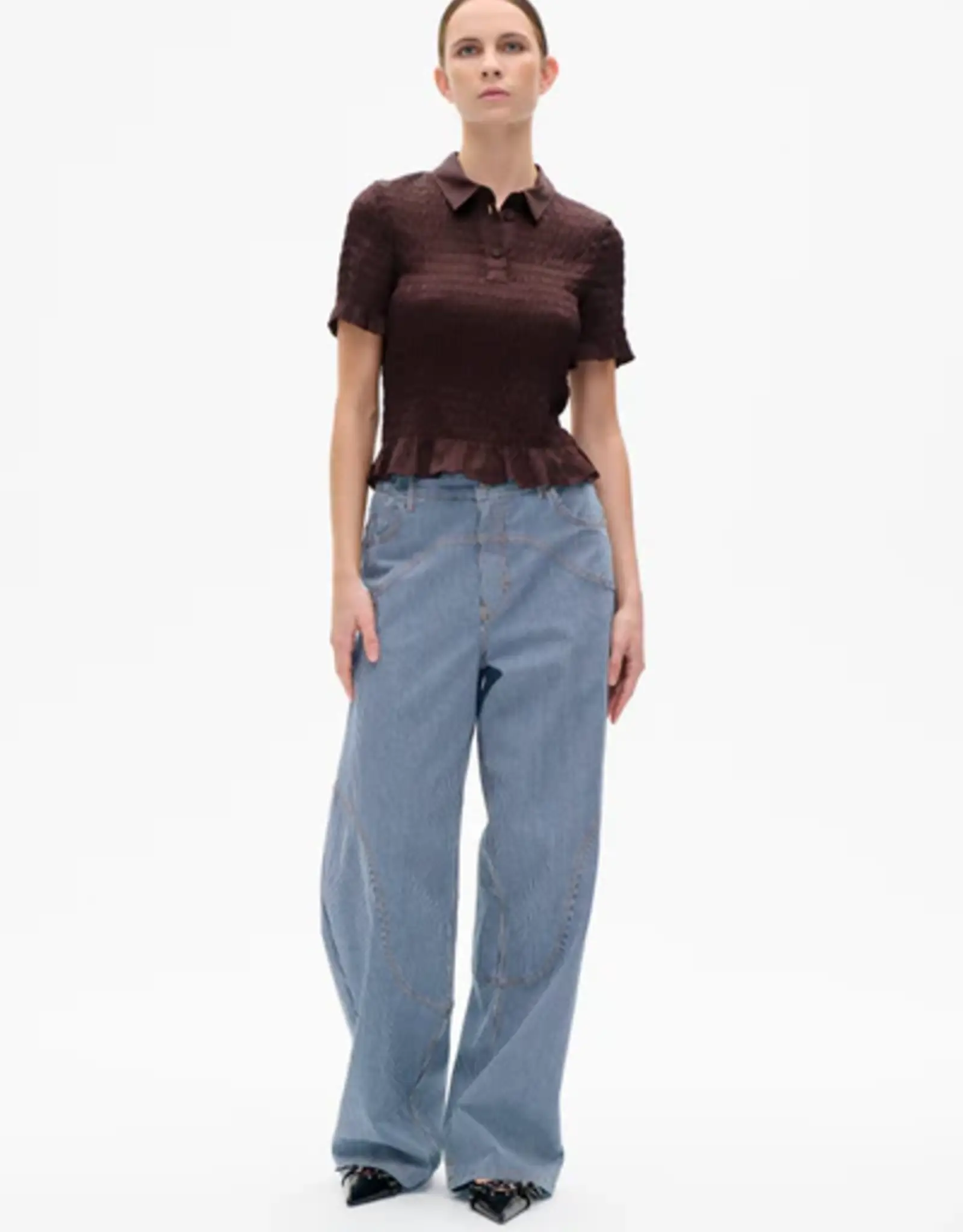 Baum Und Pferdgarten BAUM UND PFERDGARTEN MYKA BLOUSE - COFFEE BEAN