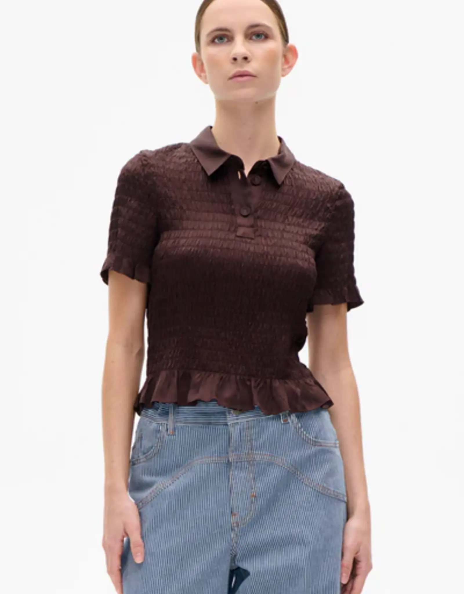 Baum Und Pferdgarten BAUM UND PFERDGARTEN MYKA BLOUSE - COFFEE BEAN