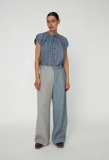 STELLA NOVA DROP SHOULDERS OVERSIZED - BLUE CHECK