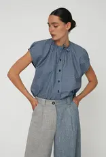 STELLA NOVA DROP SHOULDERS OVERSIZED - BLUE CHECK