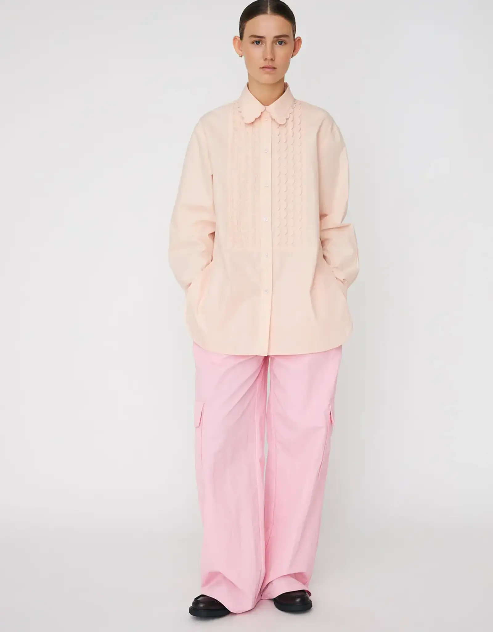 STELLA NOVA POPLIN SHIRT - POWDER 36