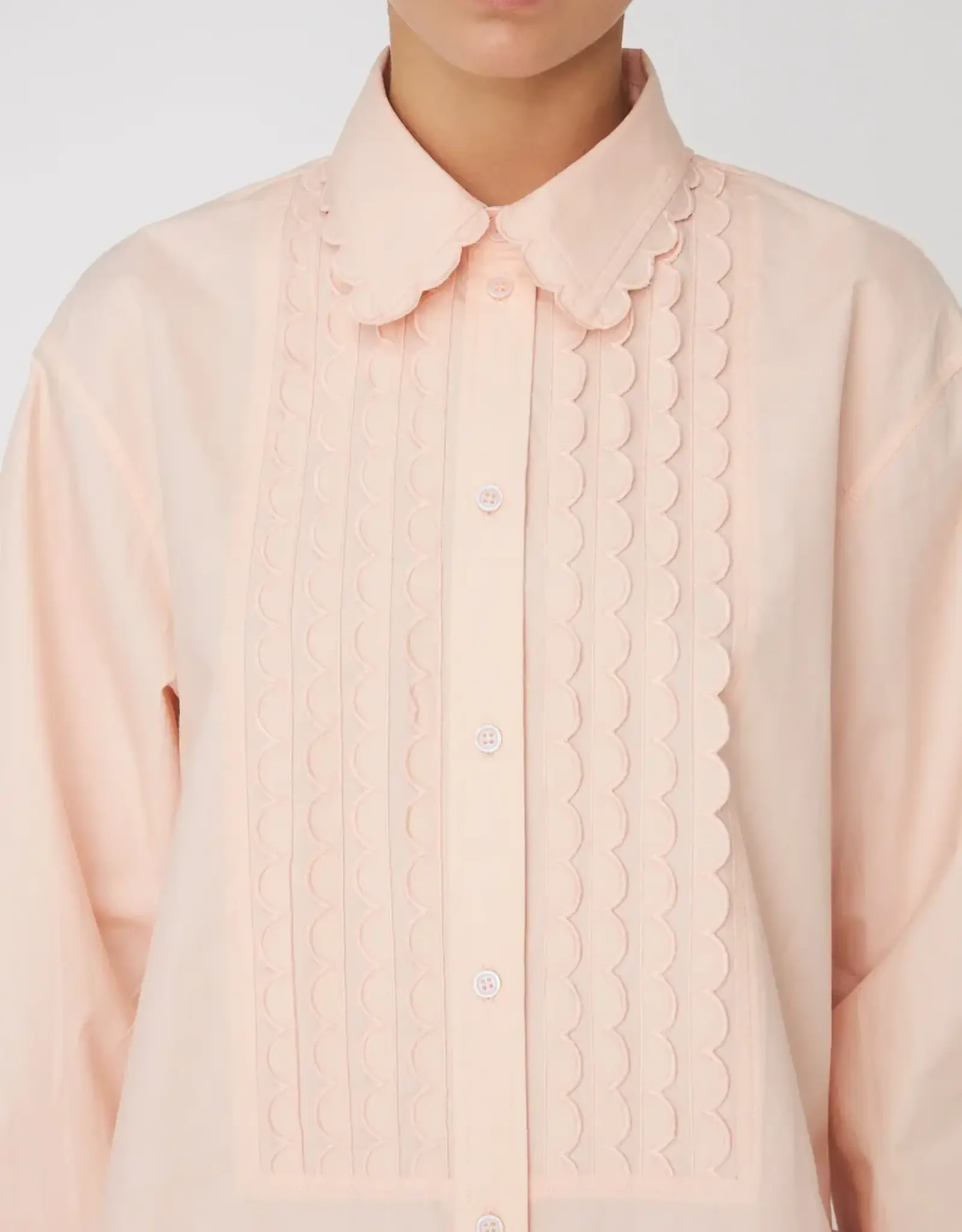 STELLA NOVA POPLIN SHIRT - POWDER 36