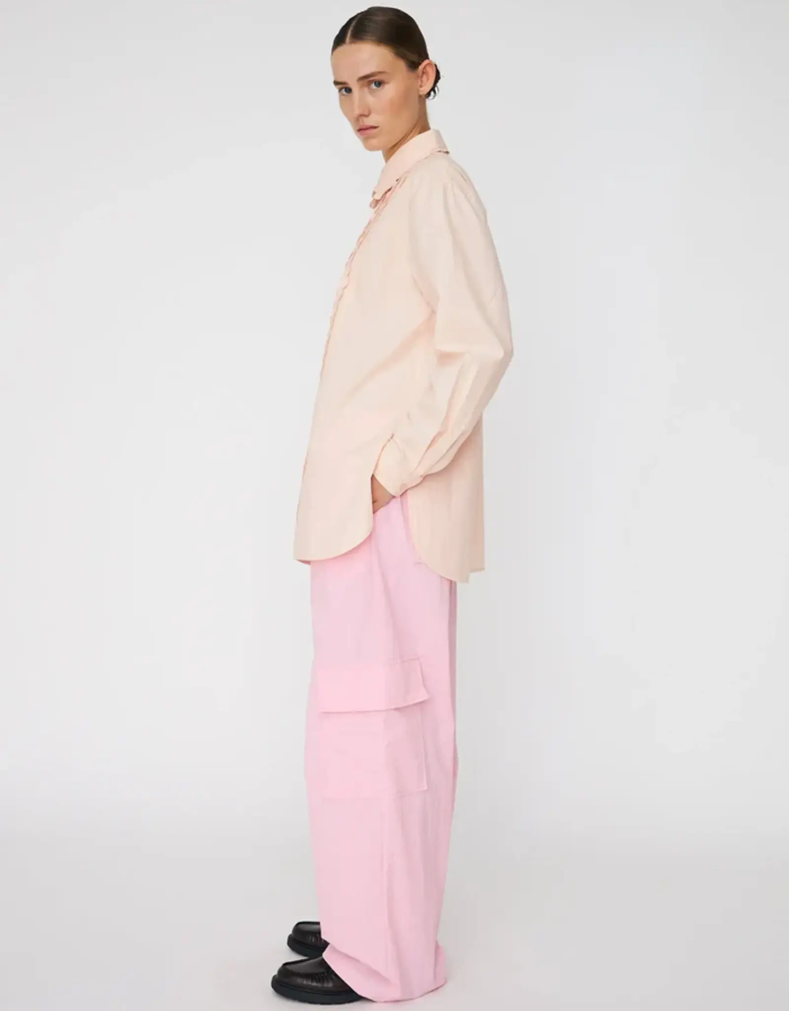 STELLA NOVA POPLIN SHIRT - POWDER 36