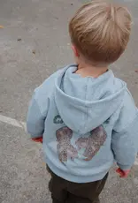 Konges Slojd KONGES SLØJD LOU SWEAT ZIP HOODIE - GREY MELANGE