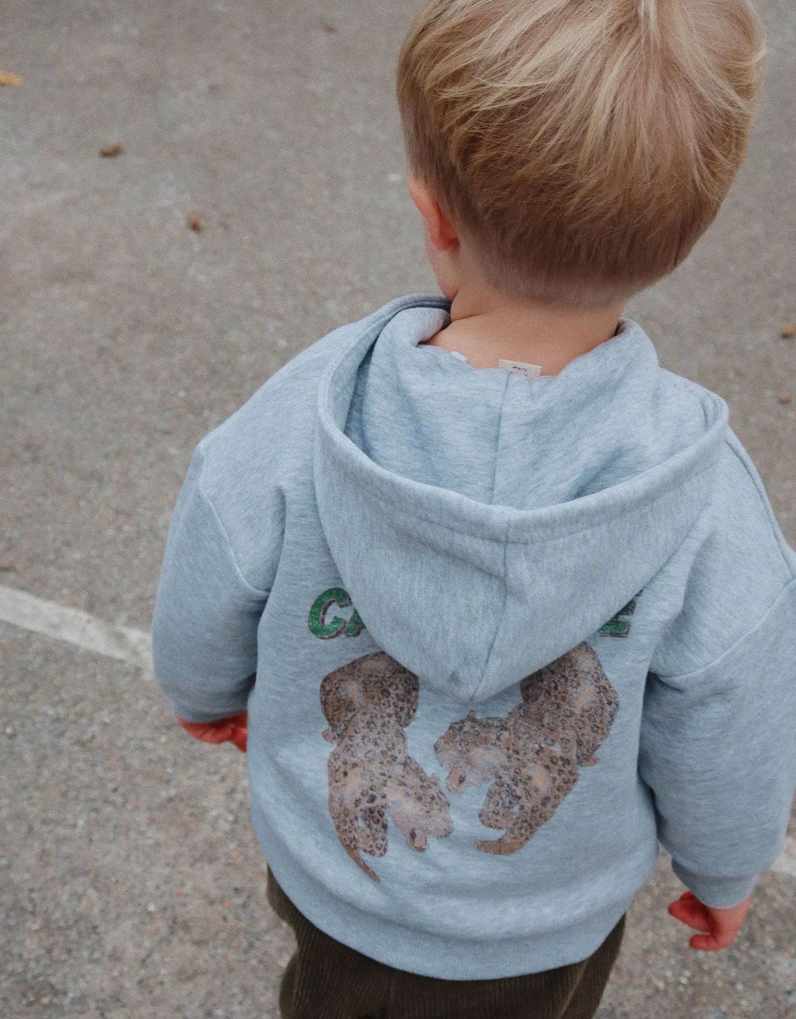 Konges Slojd KONGES SLØJD LOU SWEAT ZIP HOODIE - GREY MELANGE
