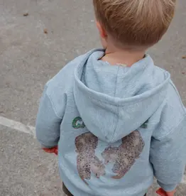 Konges Slojd KONGES SLØJD LOU SWEAT ZIP HOODIE - GREY MELANGE