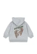 Konges Slojd KONGES SLØJD LOU SWEAT ZIP HOODIE - GREY MELANGE