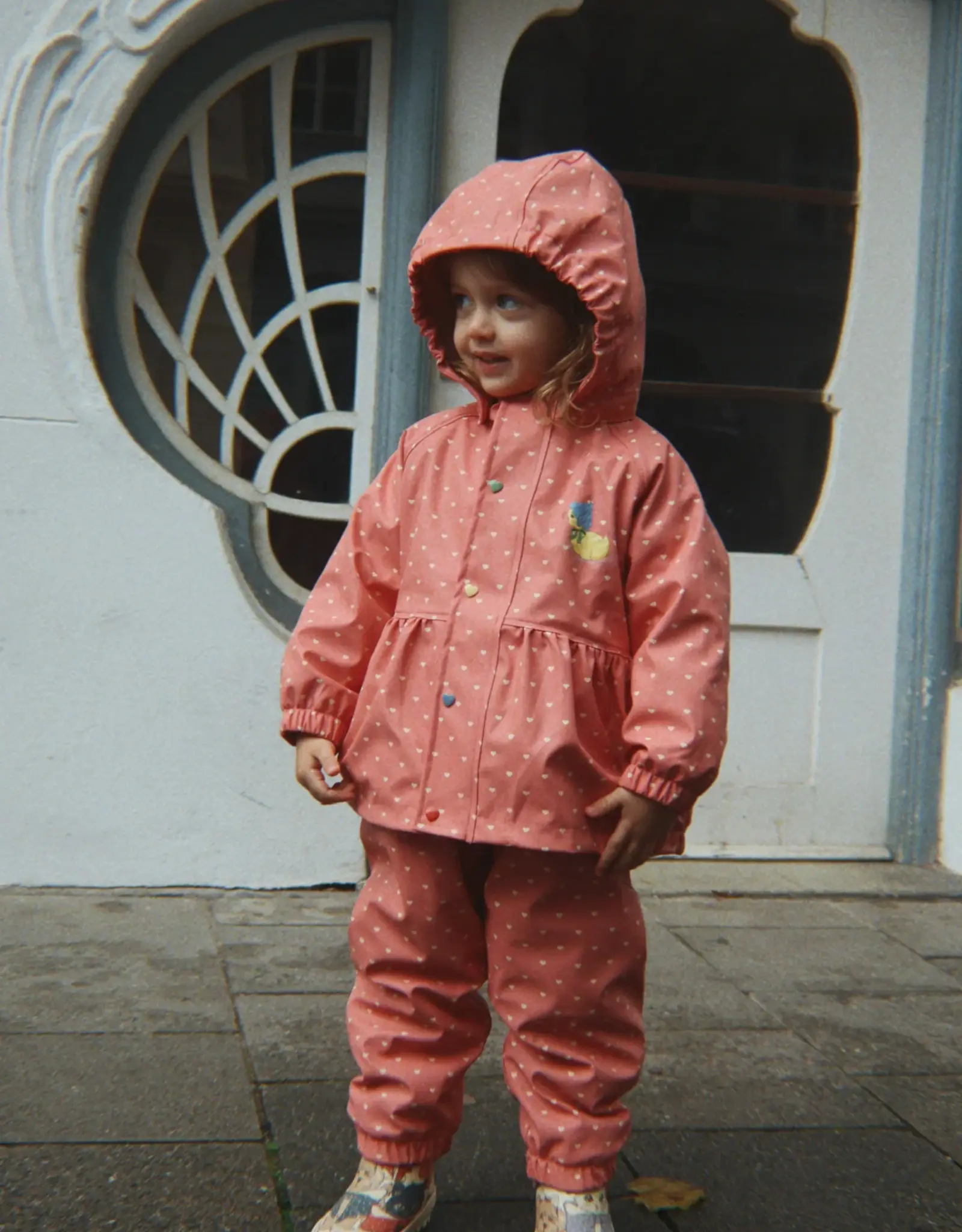 Konges Slojd KONGES SLØJD RAINY PALME DUCKLING JACKET - HEART