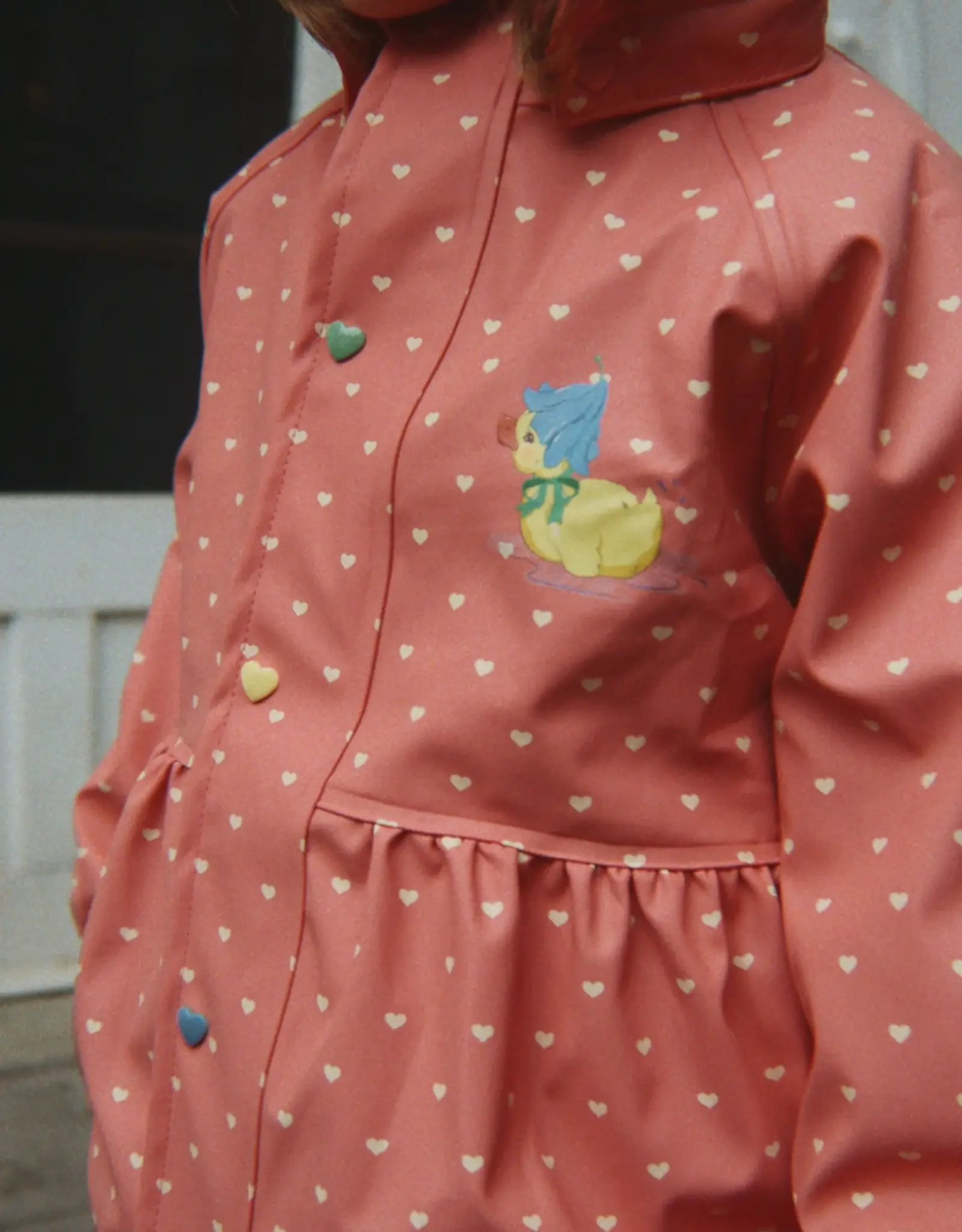 Konges Slojd KONGES SLØJD RAINY PALME DUCKLING JACKET - HEART