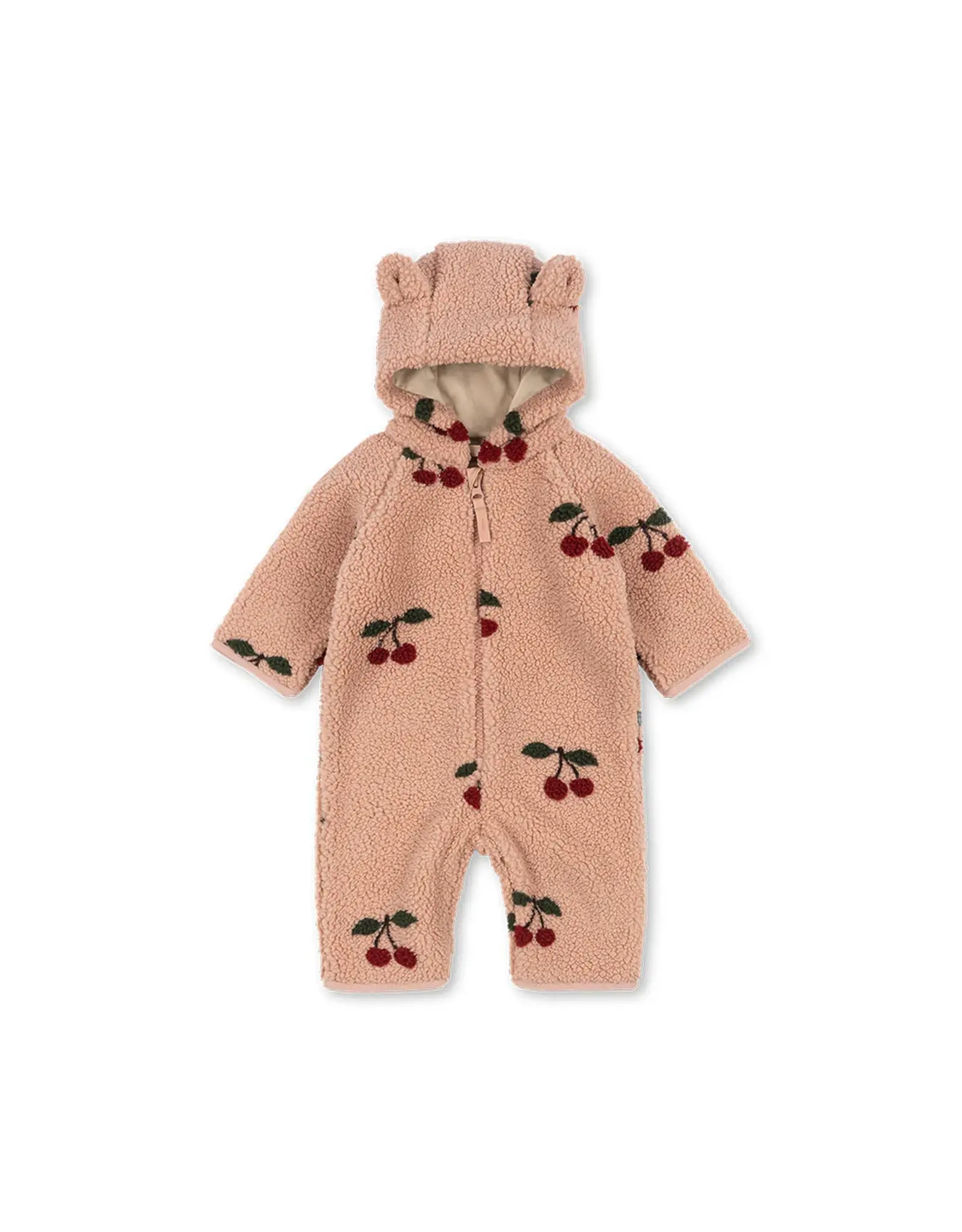 Konges Sløjd KONGES SLØJD JODY TEDDY ONESIE - CHERISE BLUSH
