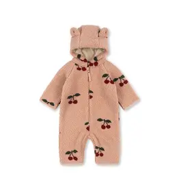 Konges Sløjd KONGES SLØJD JODY TEDDY ONESIE - CHERISE BLUSH