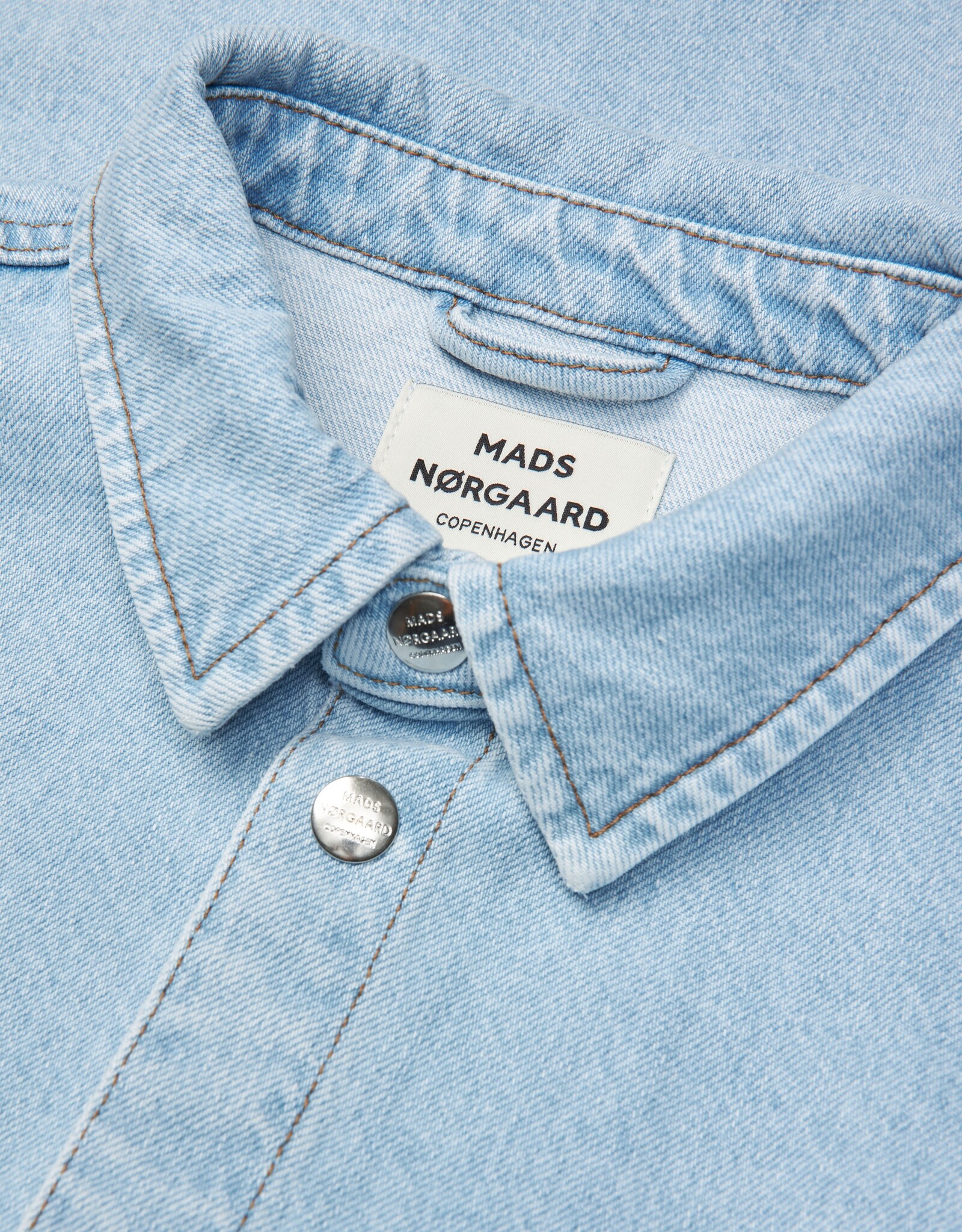 Mads Norgaard MADS NØRGAARD LUKE GISLA SHIRT - LIGHT BLUE