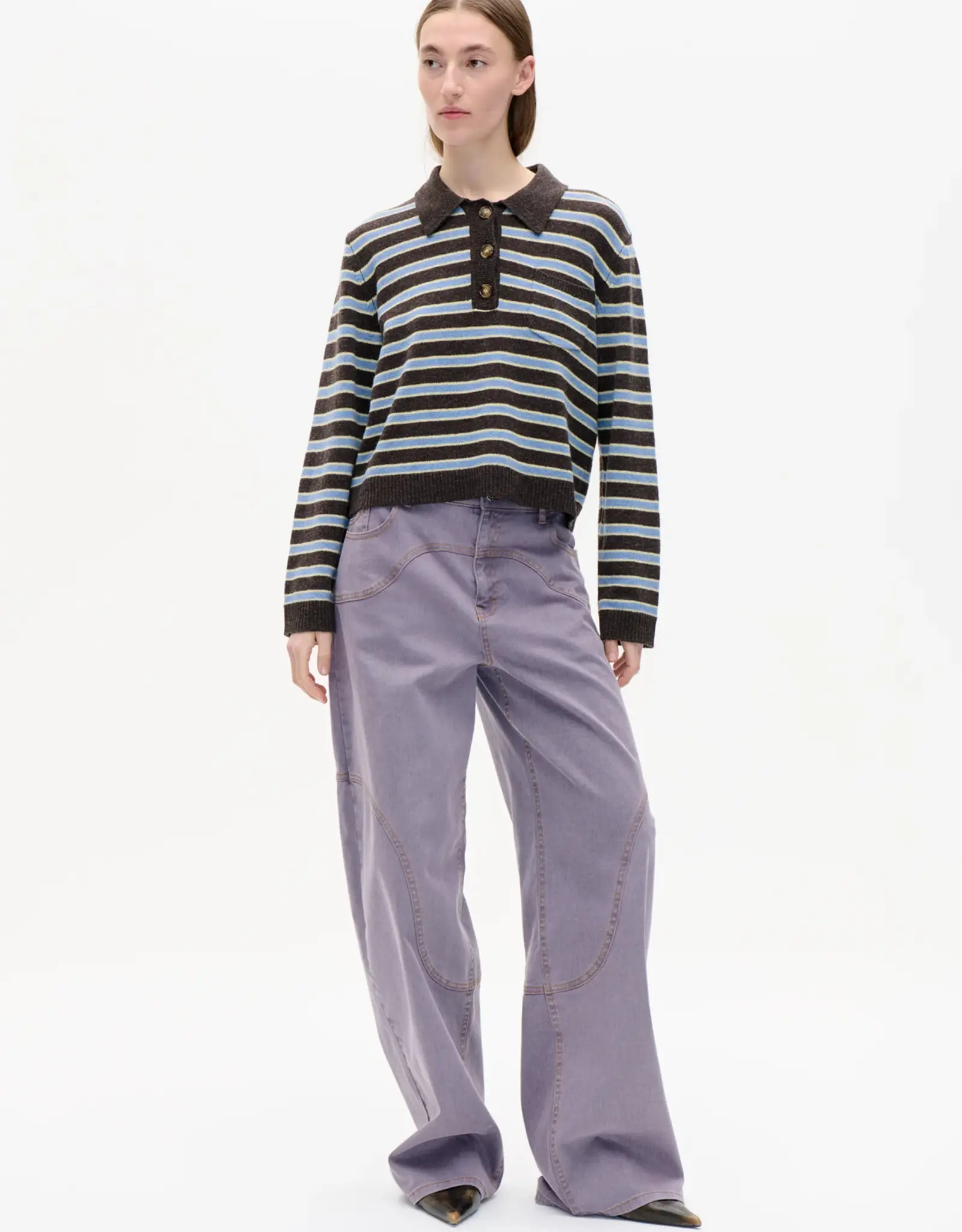Baum Und Pferdgarten BAUM UND PFERDGARTEN CORI SWEATER - COFFEE STRIPE