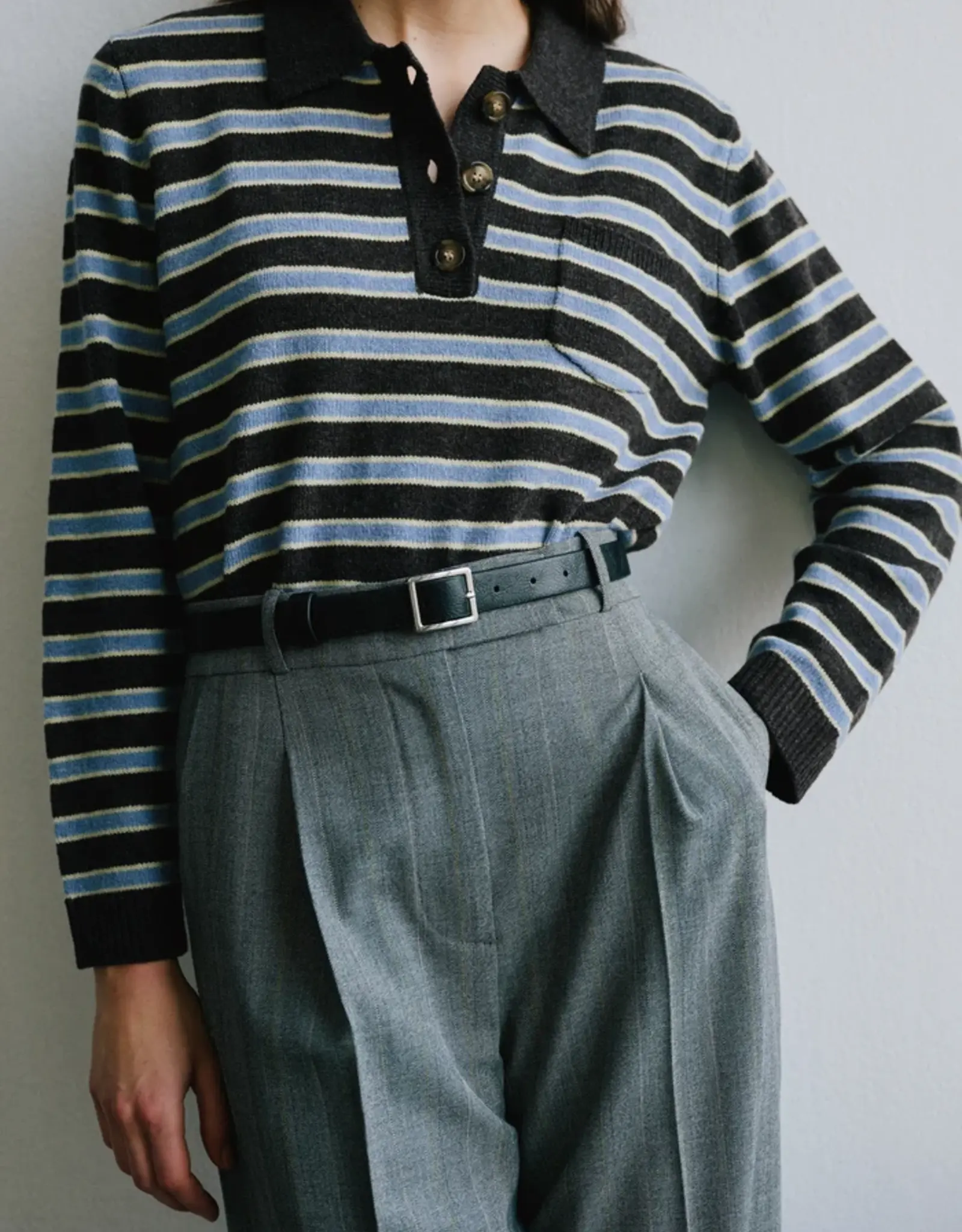 Baum Und Pferdgarten BAUM UND PFERDGARTEN CORI SWEATER - COFFEE STRIPE