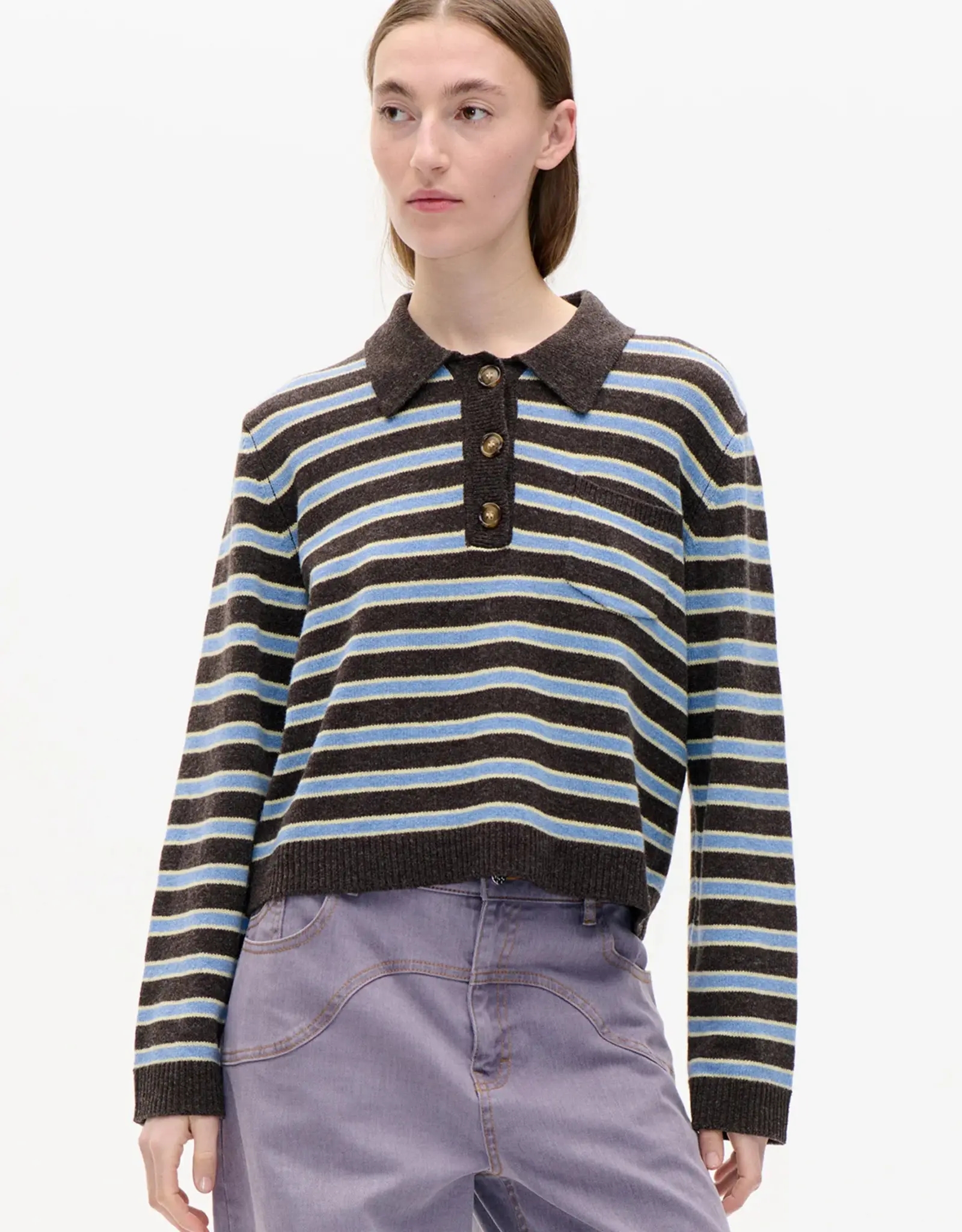 Baum Und Pferdgarten BAUM UND PFERDGARTEN CORI SWEATER - COFFEE STRIPE
