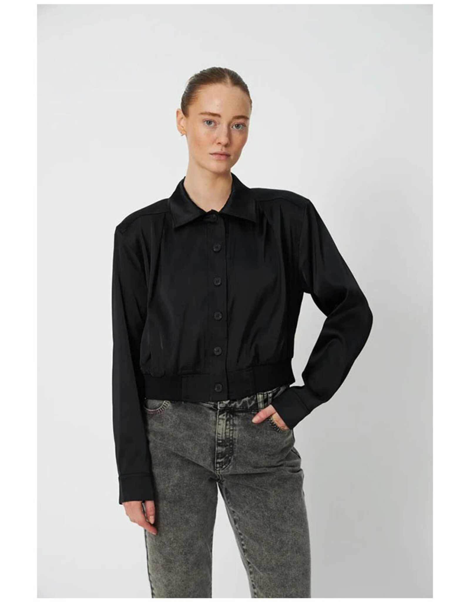 STELLA NOVA VOLUME SHIRT - BLACK